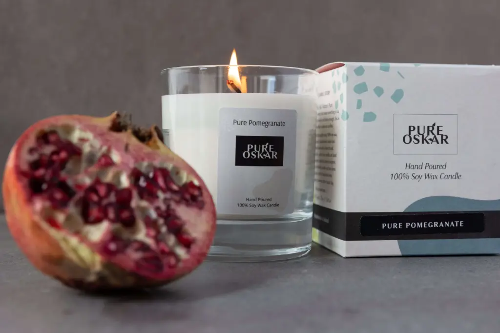 Pure Pomegranate Soy Wax Candle